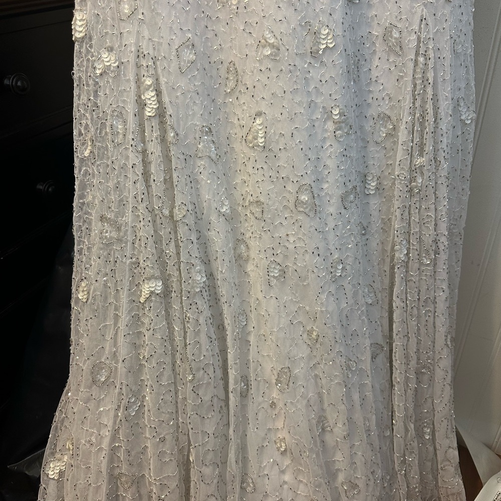 ✔️#33 BNWT MAC DUGGAL HAND EMBELLISHED SLEEVELESS BEADED GOWN #10814 - Picture 6 of 12